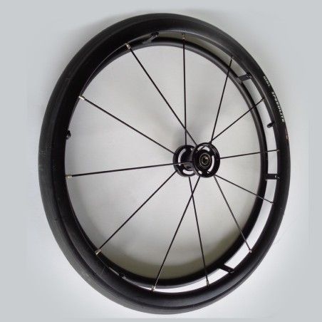 Roue complète légère OMOBIC CYCLONE 12 rayons Design et kit3