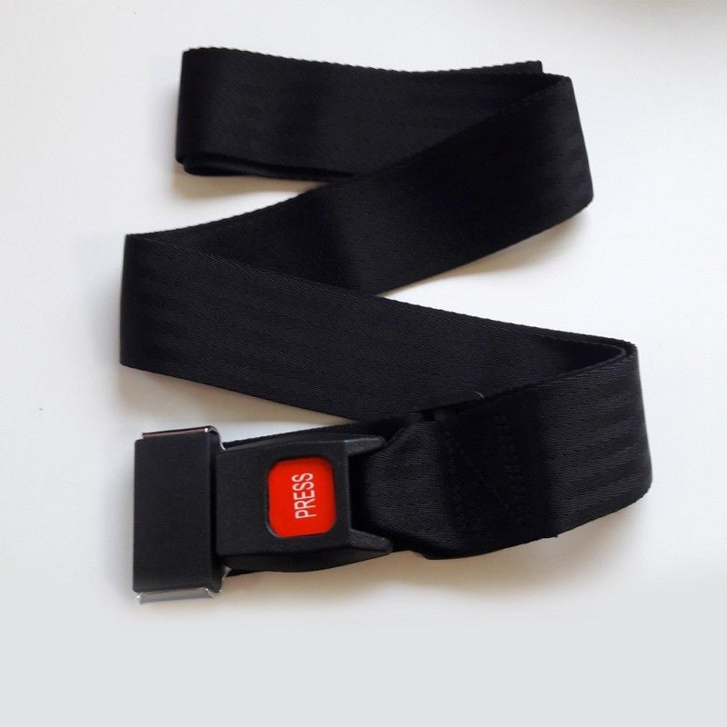 Ceinture de sécurité pour fauteuil roulant avec boucle métal