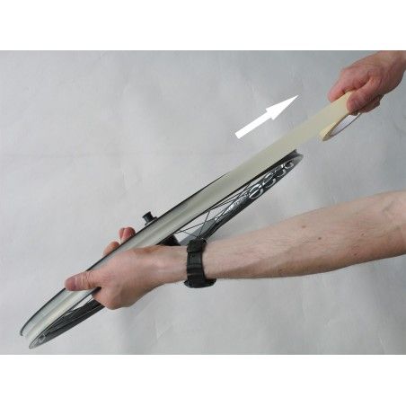 Fond de jante autocollant tubeless pour fauteuil roulant et chambre en rouleau