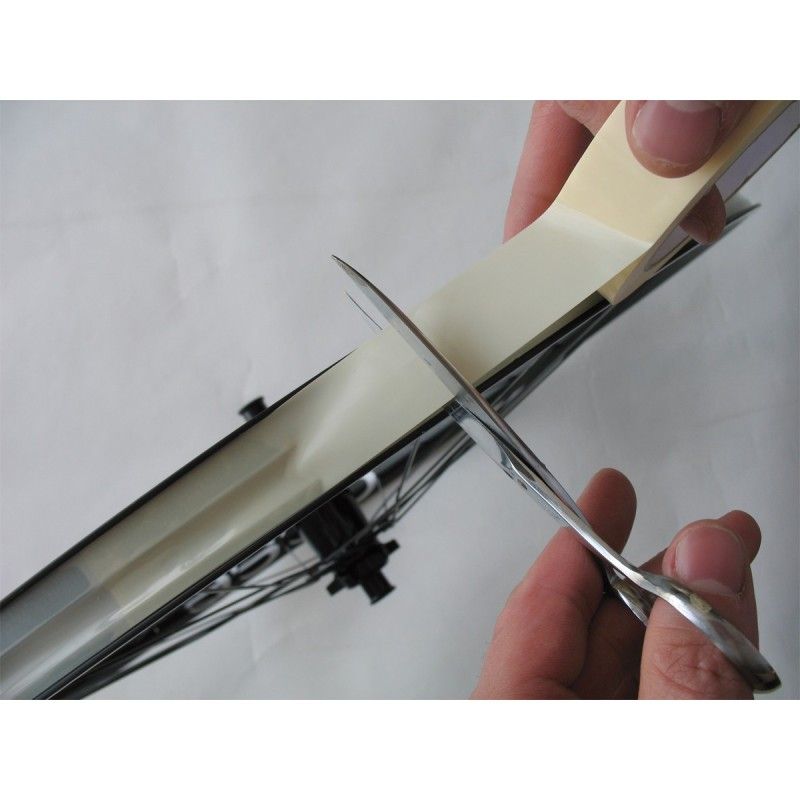 Fond de jante autocollant tubeless pour fauteuil roulant et chambre en rouleau