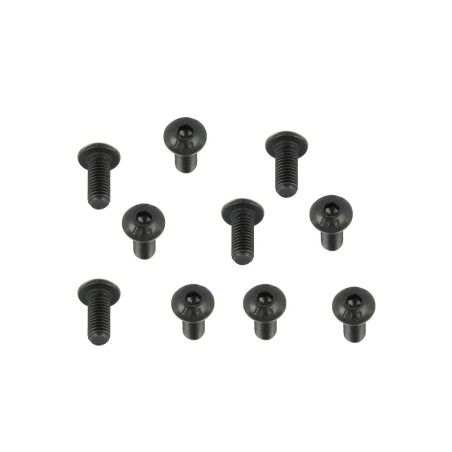Kit fixation 10 vis BHC acier zingué noir pour fauteuil roulant Kit fixation 10 vis BHC acier zingué noir pour fauteuil roulant