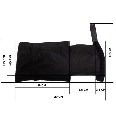 Kit de protections de châssis vinyle pour avant de fauteuil roulant