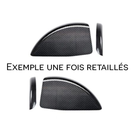 Kit protège-vêtements carbone avec garde-boues gauche et droite retaillables