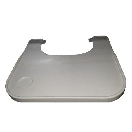 Tablette universelle pour fauteuil roulant avec sangles velcro de fixation Tablette universelle pour fauteuil roulant avec sangles velcro de fixation