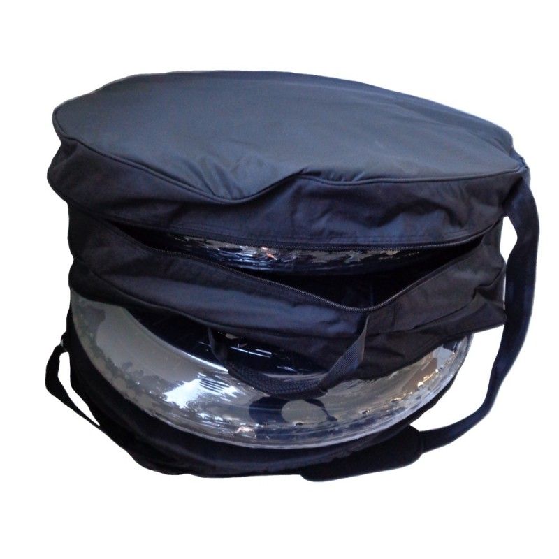 Sac pour le transport de deux roues de fauteuil roulant complètes