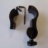 Support de fixation pour tube alu noir diamètre 22 ou 25 mm fauteuil roulant