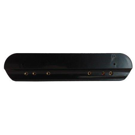 Manchette accoudoir ABS/EVA 254x55x34 mm six fixations M5 pour fauteuil roulant