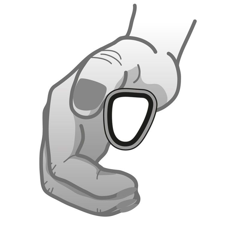 Main courante Curve et Curve L Tetra grip 24" (l'unité)