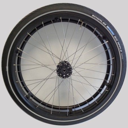 Roue complète OMOBIC BUDDY FAT 24" pour fauteuil roulant droite ou gauche