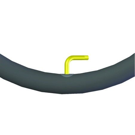 Chambre à air 200 x 50 (47/50-94) Schrader coudée 90-30 WH767 pour fauteuil roulant