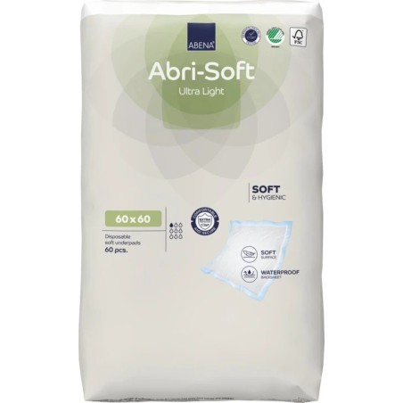 Alèse Abri-Soft Ultra Light 60x60 cm – Alèse Jetable Absorbante 700 ml | Abena