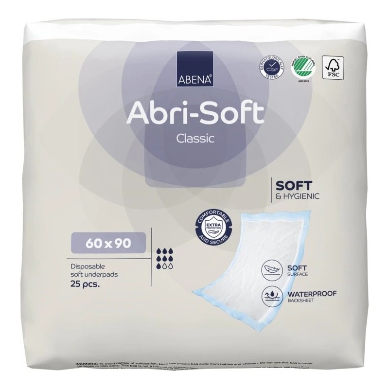 Alèse Abri-Soft Classic 60x90 cm – Alèse Jetable Haute Absorption 2200 ml | Abe