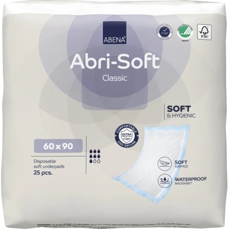 Alèse Abri-Soft Classic 60x90 cm – Alèse Jetable Haute Absorption 2200 ml | Abe