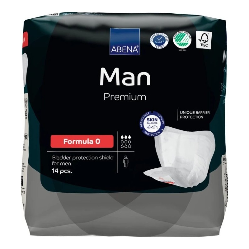 ABENA Man Formula 0 Premium – Protection homme incontinence légère 250 ml