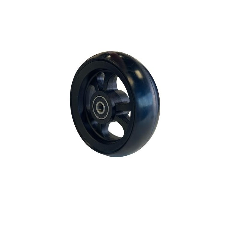 Roue OMOBIC LOTUS FIBERCORE 4" 100x34 PU Noir – Roue Avant Fauteuil Roulant Occasion