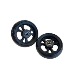 Roue OMOBIC LOTUS FIBERCORE 4" 100x34 PU Noir – Roue Avant Fauteuil Roulant Occasion