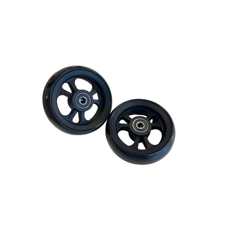 Roue OMOBIC LOTUS FIBERCORE 4" 100x34 PU Noir – Roue Avant Fauteuil Roulant Occasion