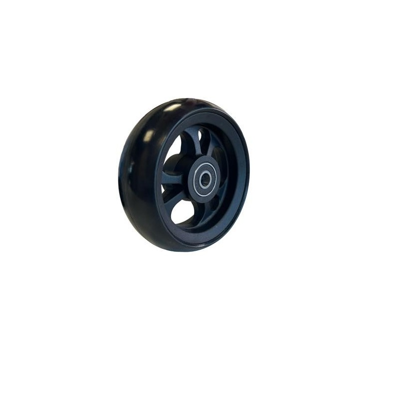 Roue OMOBIC LOTUS FIBERCORE 4" 100x34 PU Noir – Roue Avant Fauteuil Roulant Occasion