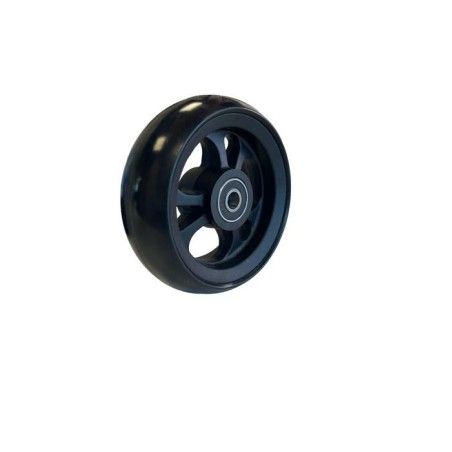 Roue OMOBIC LOTUS FIBERCORE 4" 100x34 PU Noir – Roue Avant Fauteuil Roulant Occasion
