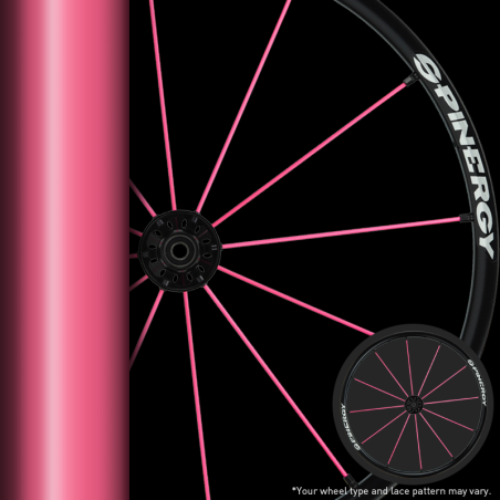 Rayon 4mm rose roue Spinergy 24"