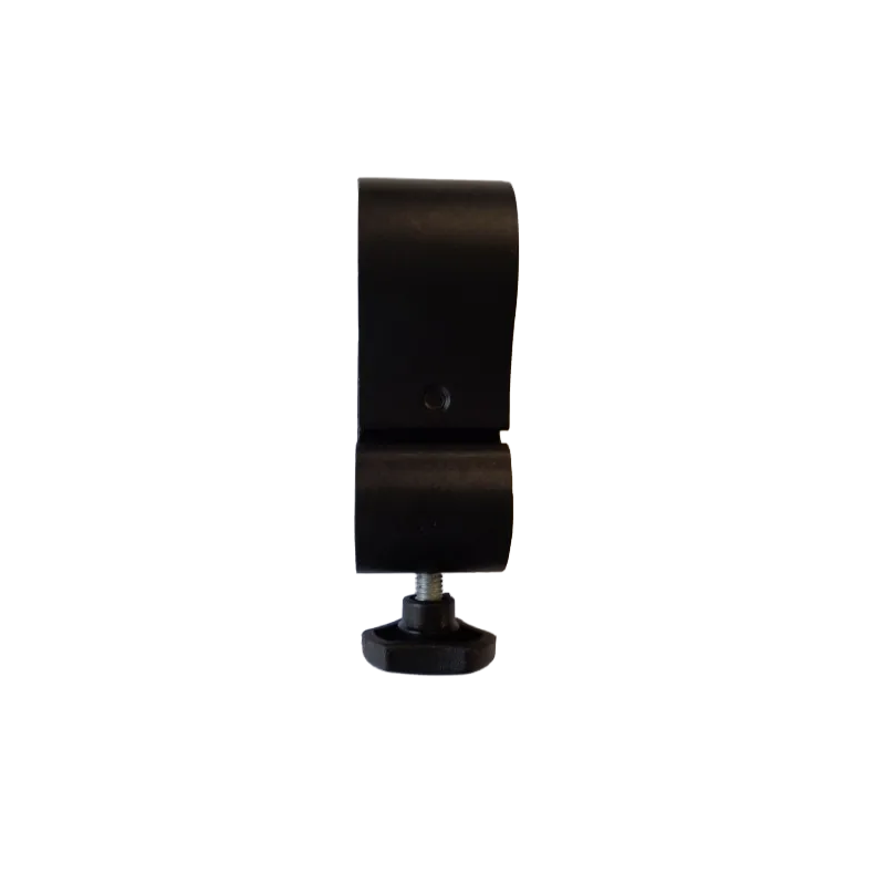 Support de fixation pour tube alu noir diamètre 22 ou 25 mm fauteuil roulant