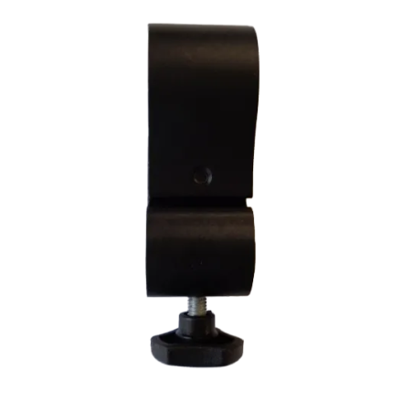 Support de fixation pour tube alu noir diamètre 22 ou 25 mm fauteuil roulant