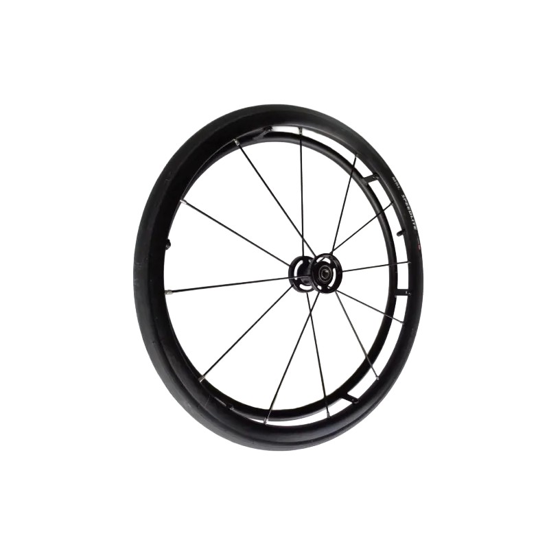 Roue complète légère OMOBIC CYCLONE 12 rayons Design et kit3