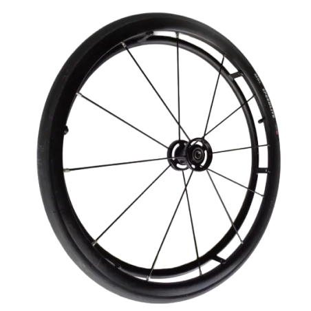 Roue complète légère OMOBIC CYCLONE 12 rayons Design et kit3