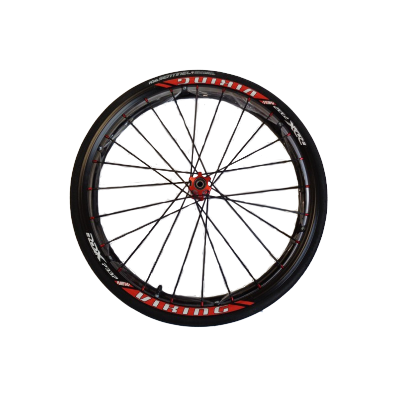 Roue complète Active VIKING 24" 540mm rayons X cross pour fauteuil roulant