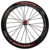 Roue complète Active VIKING 24" 540mm rayons X cross pour fauteuil roulant