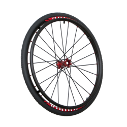 Roue complète Active VIKING 24" 540mm rayons X cross pour fauteuil roulant