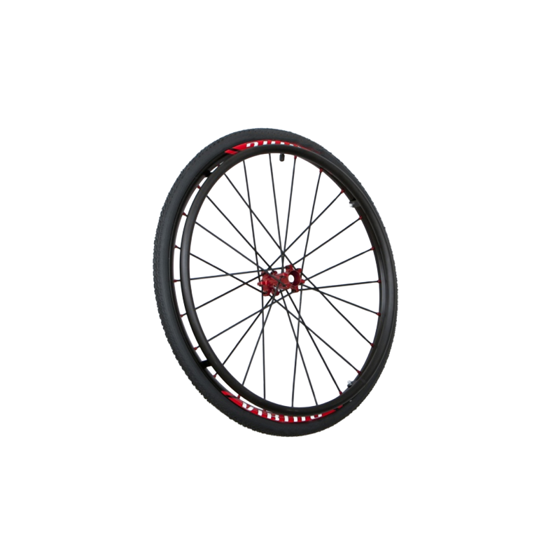 Roue complète Active VIKING 24" 540mm rayons X cross pour fauteuil roulant