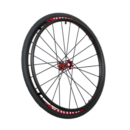 Roue complète Active VIKING 24" 540mm rayons X cross pour fauteuil roulant