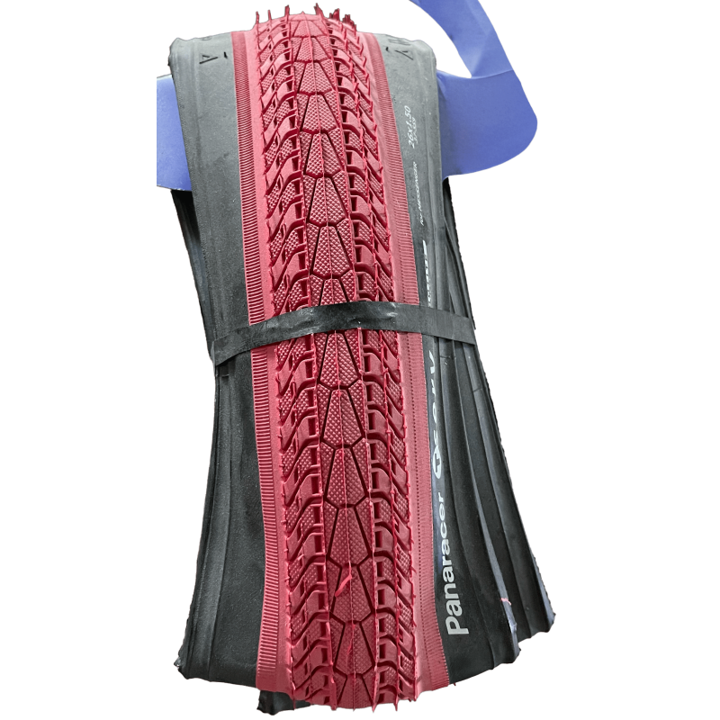 Pneu panaracer T.Serv rouge (la paire)
