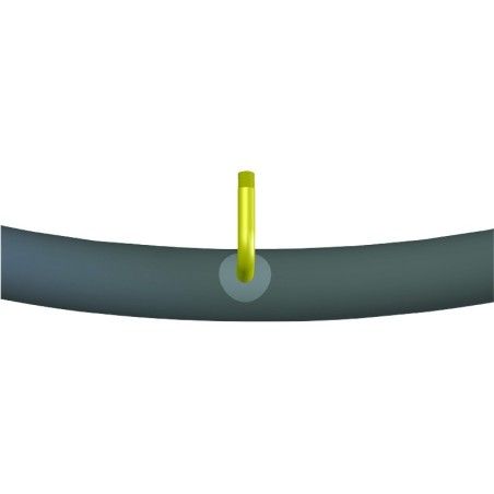 Chambre à air pour roue de fauteuil roulant 2.50-3 Schrader coudé 90-90 Chambre à air pour roue de fauteuil roulant 2.50-3 Schrader coudé 90-90