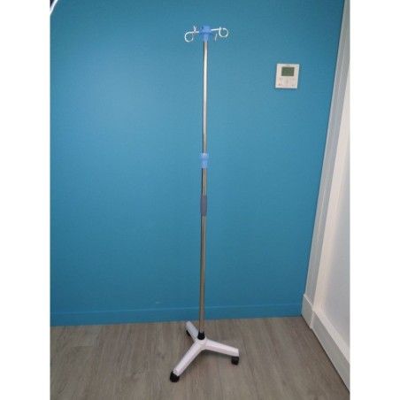 Pied porte sérum 3 ou 5 roulettes