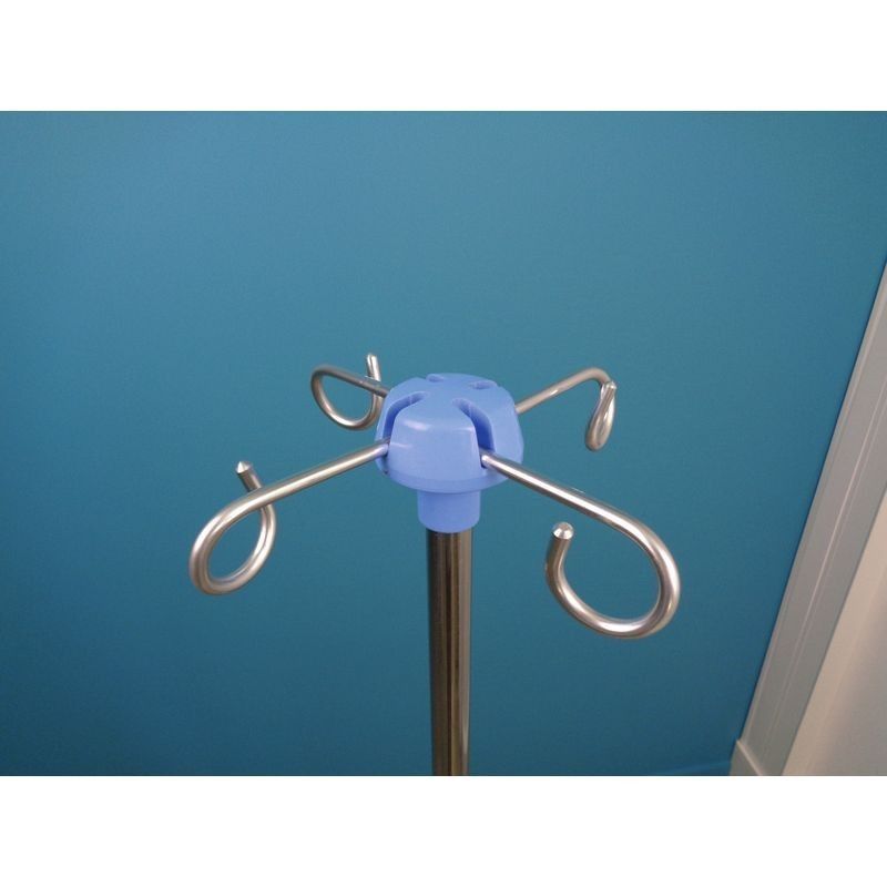 Pied porte sérum 3 ou 5 roulettes