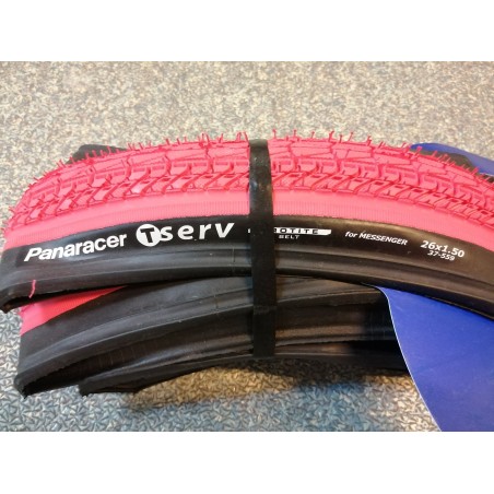 Pneu panaracer T.Serv rouge (la paire)